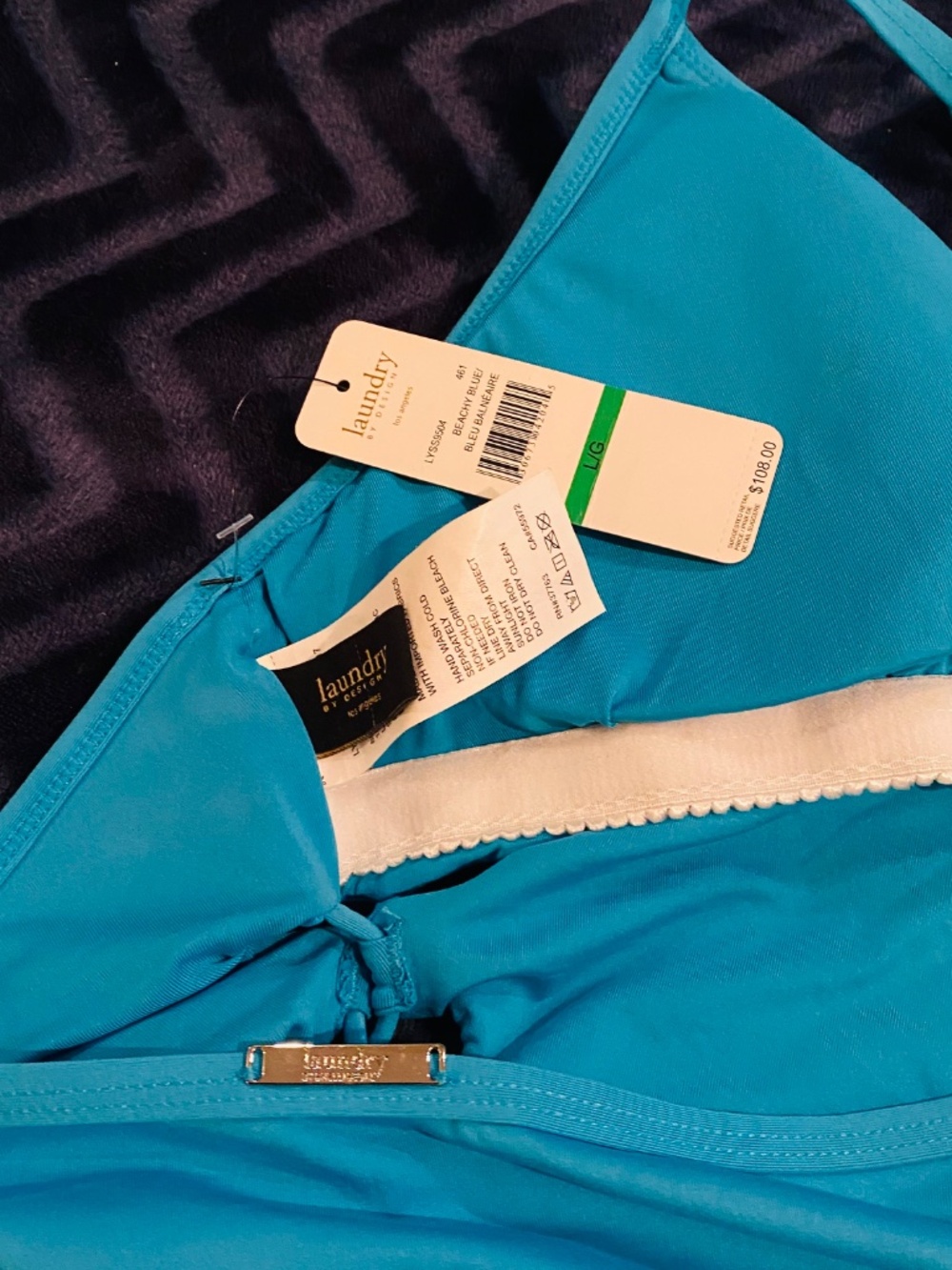 Laundry by Design blue Swimsuit One-piece size L - Picture 3 of 3
